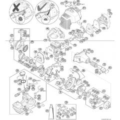 Genuine Stihl FS94 C-E / B - Engine up to serial number 514309587