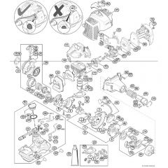 Genuine Stihl FS94 RC-E / A - Engine from serial number 516962085