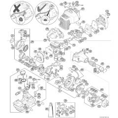 Genuine Stihl FS94 RC-E / B - Engine up to serial number 514309587