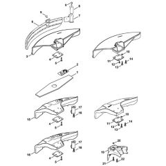 Stihl FS-KM 4140 - Cutting Tools, Deflector (01.2015) - Parts Diagram