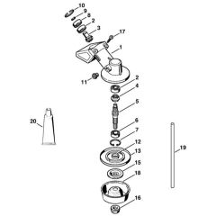 Stihl FS-KM 4140 - Gear Head (01.2015) - Parts Diagram