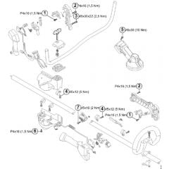 Genuine Stihl FSA130 R / K - Tightening torques