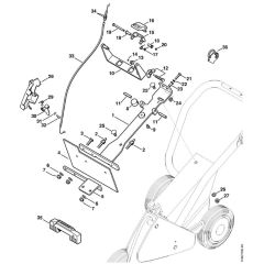 Stihl FW20 - Support, Throttle Control Ts 400 - Parts Diagram