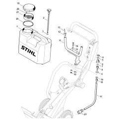 Stihl FW20 - Water Tank Alt - Parts Diagram