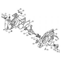 Genuine Stihl GS461 / A - Crankcase, Crankshaft