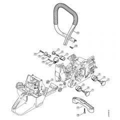 Genuine Stihl GS461 / H - AV system, Handlebar