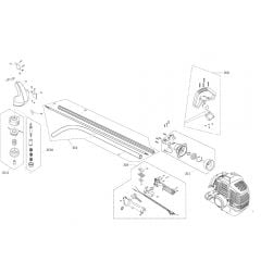 Cobra GT260C - Bent Shaft Grass Trimmer Main Diagram