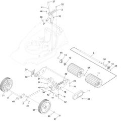 Hayter Harrier 41 60V Push - 373A (411602944 - 999999999) - Transmission - Height Of Cut