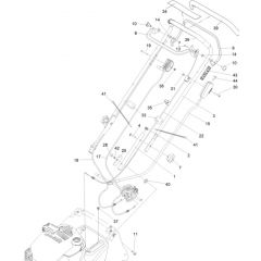 Hayter Harrier 41 Autodrive VS ES - 376B (408892076 - 999999999) - Handlebar - Controls