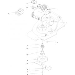 Hayter Harrier 41 Autodrive VS ES B&S - 376B (407000000 - 999999999) - Engine - Blade