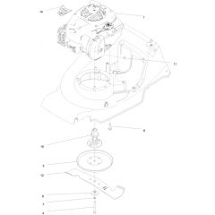 Hayter Harrier 41 Push B&S - 374A (411000000 - 411524518) - Engine - Blade