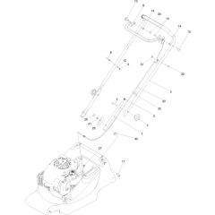 Hayter Harrier 41 Push B&S - 374A (411000000 - 411524518) - Handlebar - Controls