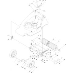 Hayter Harrier 41 Push B&S - 374A (411000000 - 411524518) - Traction - Suspension - Hoc