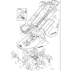 Hayter Harrier 41 Push - 305T (305T022477 - 305T099999) Mainframe Assembly