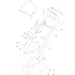 Hayter Harrier 48 Autodrive VS - 474A (409035081 - 999999999) - Handlebar - Controls