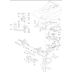 Hayter Harrier 48 Pro - 496H (496H314000001 - 496H314999999) - Lower Mainframe 48 Pro