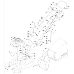 Hayter Harrier 48 Pro - 496H (496H314000001 - 496H314999999) - Upper Mainframe 48 Pro