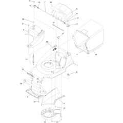 Hayter Harrier 48 Pro Autodrive FS - 479B (405000000 - 405999999) - Deck - Grassbag