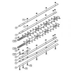 Genuine Stihl HL-KM 0 / H - Blade 0°, 30°, 0° - 90° (24.2005), (46.2000)