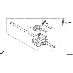 Honda HRB425C1 - SXE - MZCF 8000001-8499999 Transmission Case Diagram