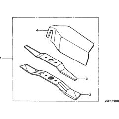 Honda HRB475C - SDEE - MZCE 8000001-8999999 Mulching Kit Diagram