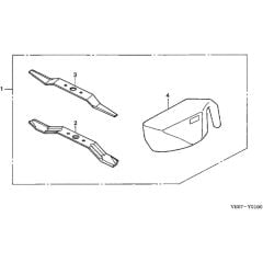 Honda HRB475K2 - QME - MZAZ 8200001-8299999 Mulching Kit Diagram