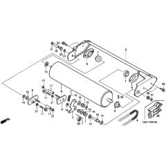 Honda HRB475K2 - QME - MZAZ 8200001-8299999 Roller Diagram