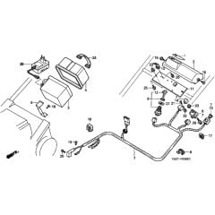 Honda HRB475K2 - QME - MZAZ 8200001-8299999 Wire Harness/Battery Diagram