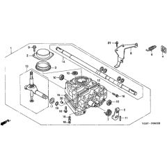 Honda HRB476C - HXE - MZCD 8000001-8099001 Transmission Diagram