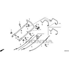Honda HRG416C1 - PKEH -  Handle Pipe Diagram