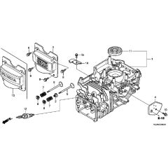 Honda HRS536C5 - VKEH -  Cylinder Barrel Diagram