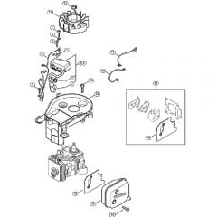 Genuine Stihl HS56 C-E / B - Ignition System, Muffler