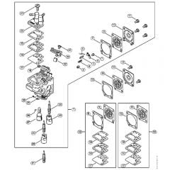 Genuine Stihl HS56 C-E / F - Carburettor C1T-S195