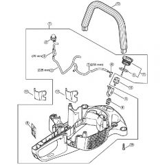 Genuine Stihl HS56 C-E / G - Handle Housing, Fuel Tank