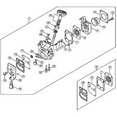 Genuine Stihl HS87 R / E - Carburettor 4237/21