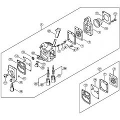 Genuine Stihl HS87 R / F - Carburettor C1Q-S292 (41.2018)