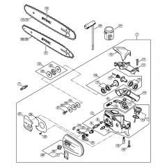 Genuine Stihl HT-KM / F - Gear head