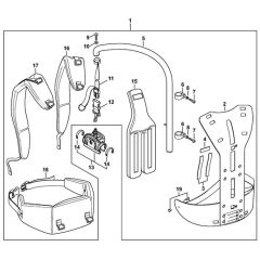 Stihl HTA135 - Back Mounted Support System Rts - Parts Diagram