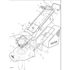 Hayter Jubilee AD - 424N (424N001001 - 424N099999) - Upper Mainframe Diagram
