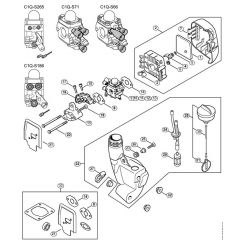 Genuine Stihl KM55 R / N - Air filter, Fuel tank KM 55 R