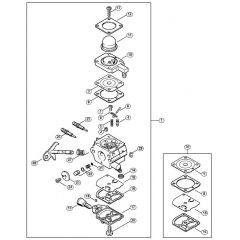 Genuine Stihl KM55 R / P - Carburetor C1Q-S265