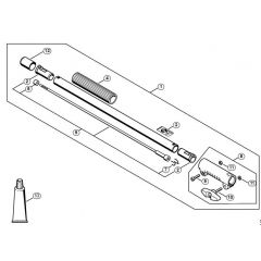 Genuine Stihl KM55 R / X - Drive tube extension 0.5 m HL-KM 0°, HL-KM 135°, HT-KM, SP-KM