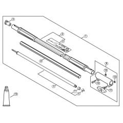 Genuine Stihl KM55 R / Z - Carbon Drive tube extension 1 m HT-KM, HL-KM