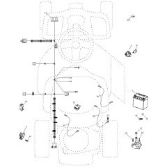 McCulloch M105-77X - 96021001800 - 2011-12 - Electrical Parts Diagram