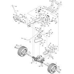 McCulloch M105-77X - 96021003100 - 2015-06 - Drive Parts Diagram