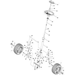 McCulloch M105-77X - 96021003100 - 2015-06 - Steering Parts Diagram
