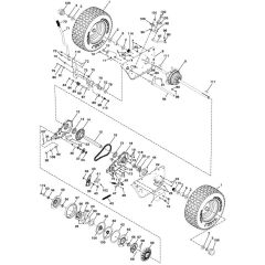 McCulloch M105-77XC - 96021001900 - 2012-01 - Drive Parts Diagram