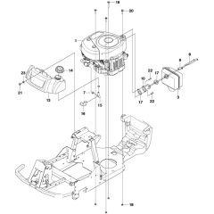 McCulloch M105-97F - 966725501 - 2012 - Engine Parts Diagram