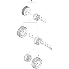 McCulloch M105-97F - 966725501 - 2012 - Wheels and Tyres Parts Diagram