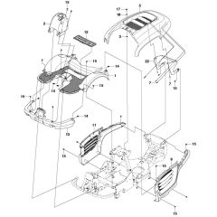 McCulloch M105-97F - 967206801 - 2013-01 - Cover Parts Diagram